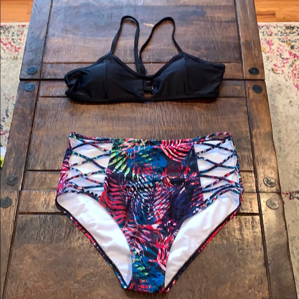 High waisted bikini sz xl